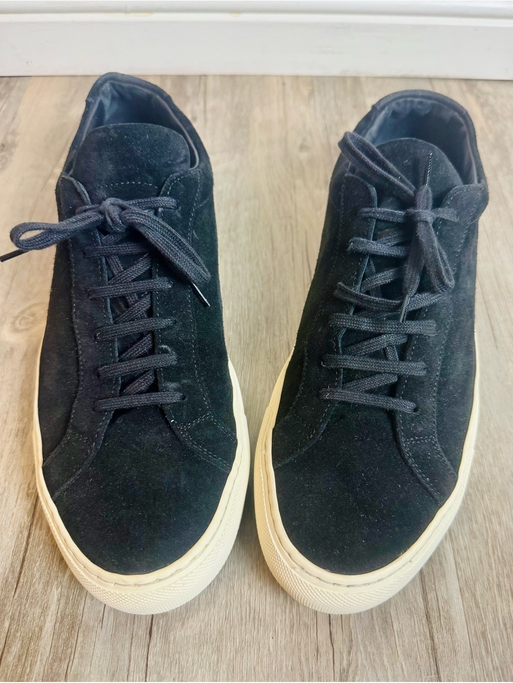 Common Projects Achilles Low Black Suede Sneakers Mens 43 US 10